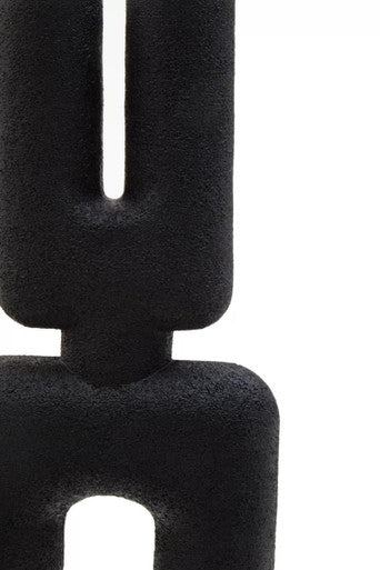 Broc Small Black Sculptured Vase