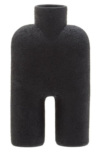 Broc Large Black Sculptured Vase
