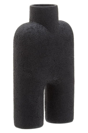 Broc Large Black Sculptured Vase