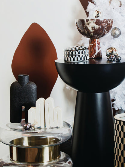 Broc Large Black Sculptured Vase