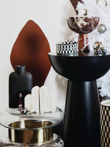 Broc Large Black Sculptured Vase