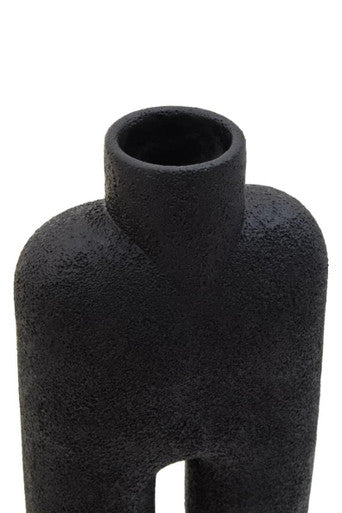 Broc Large Black Sculptured Vase