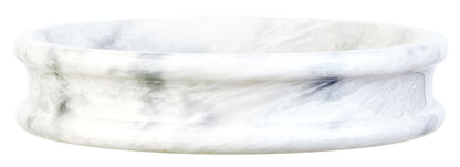 Marmore Round Marble Bowl with Rounded Rim - Image 1