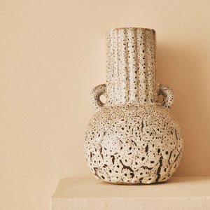 Small Speckled Brown Vase | Calcita
