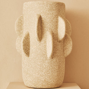 Small Cream Textured Vase | Sidra