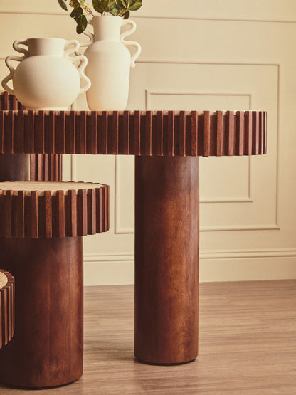Large White Vase with Abstract Handles | Sonata