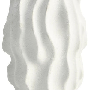 Small White Textured Vase | Broc