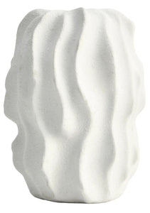 Broc Small White Textured Vase