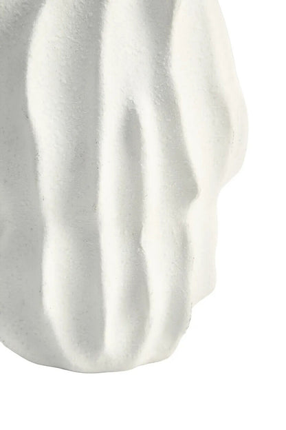 Broc Small White Textured Vase