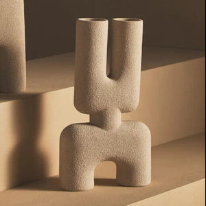 Small Sandstone Effect Sculptured Vase | Broc