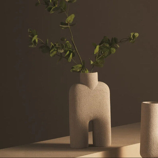 Broc Large Sandstone Effect Sculptured Vase