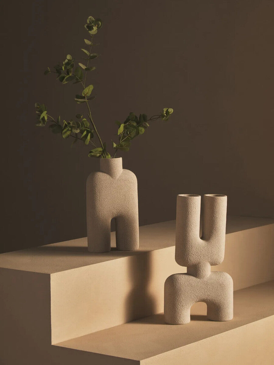 Broc Large Sandstone Effect Sculptured Vase