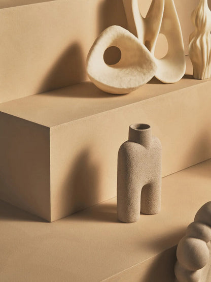 Broc Large Sandstone Effect Sculptured Vase