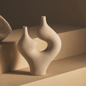 Sandstone Effect Sculptural Vase | Broc