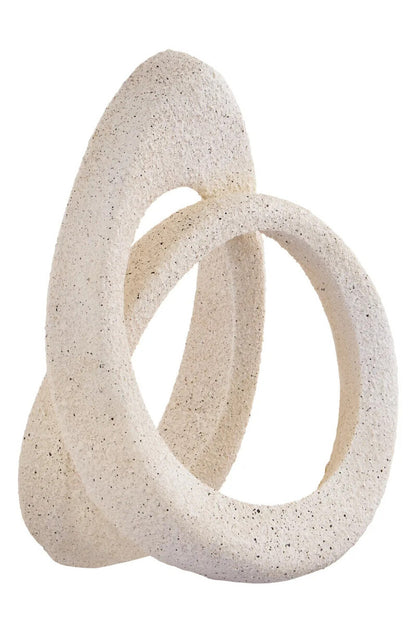 Broc Cream Textured Loop Sculpture