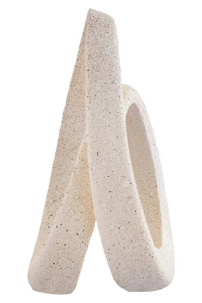 Broc Cream Textured Loop Sculpture