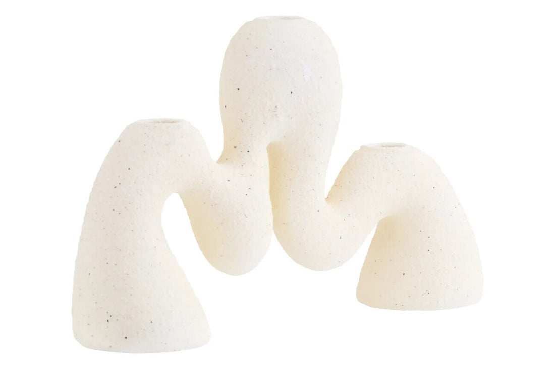 Broc Cream Organic Candle Holder