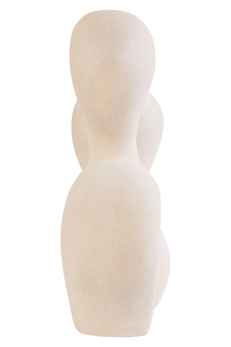 Broc White Marble Effect Organic Sculpture