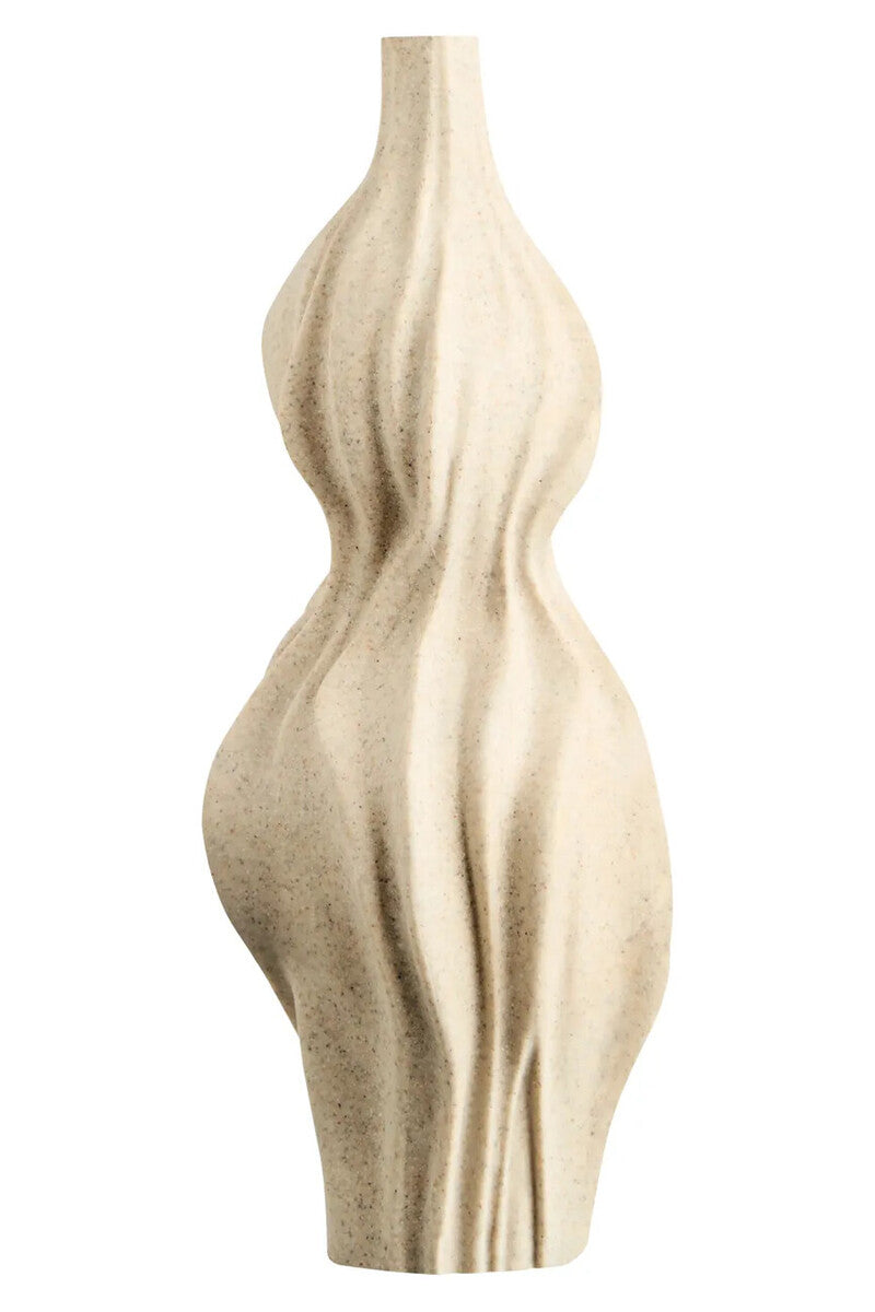 Broc Sandstone Effect Organic Twist Vase