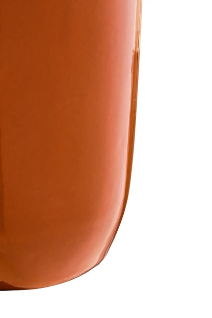 Sonata Large Burnt Orange Vase with Abstract Handles