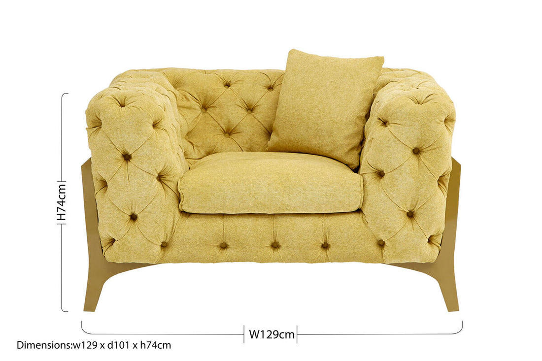 Esme Pistachio Green Tufted Armchair - Image 7