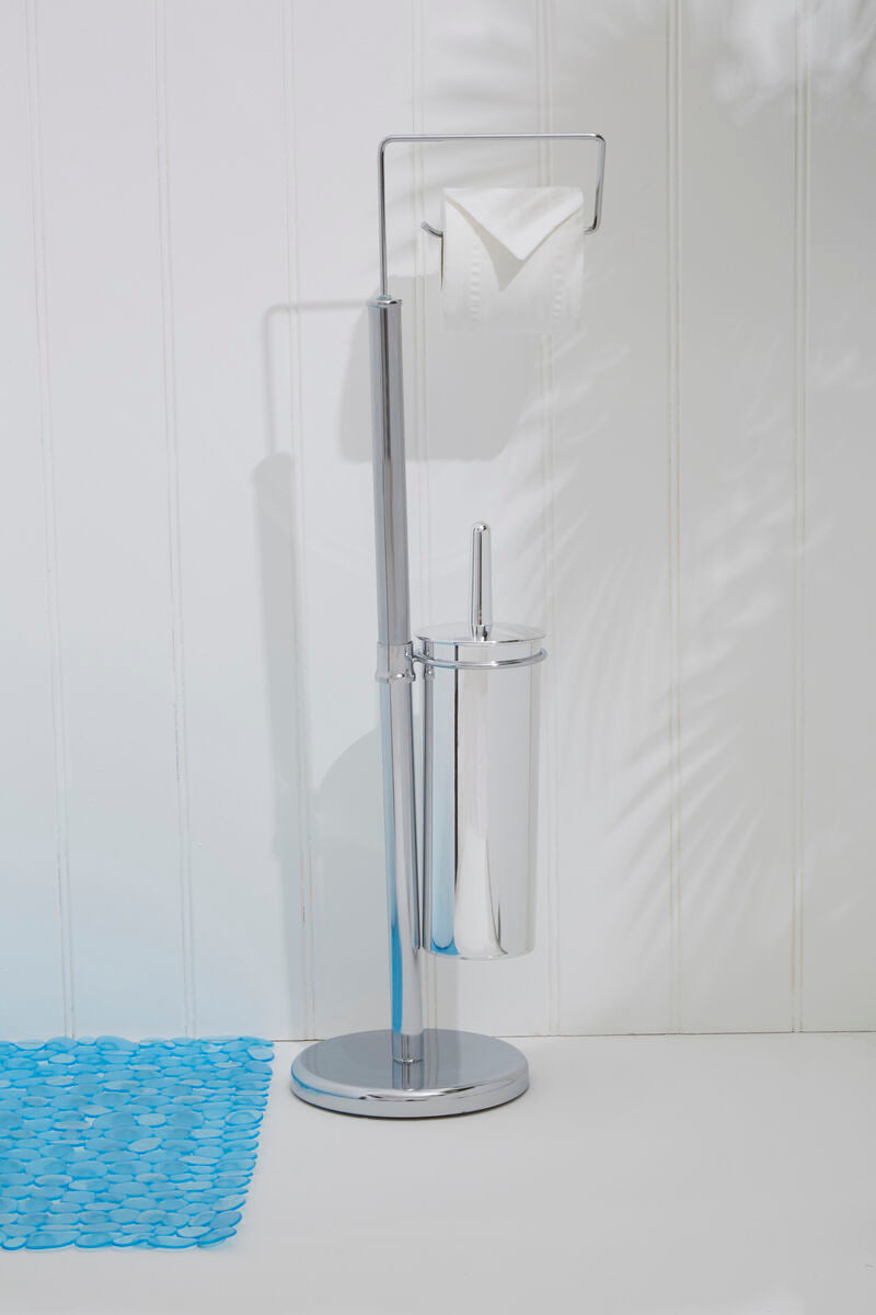 Linnea Chrome Toilet Brush And Roll Holder