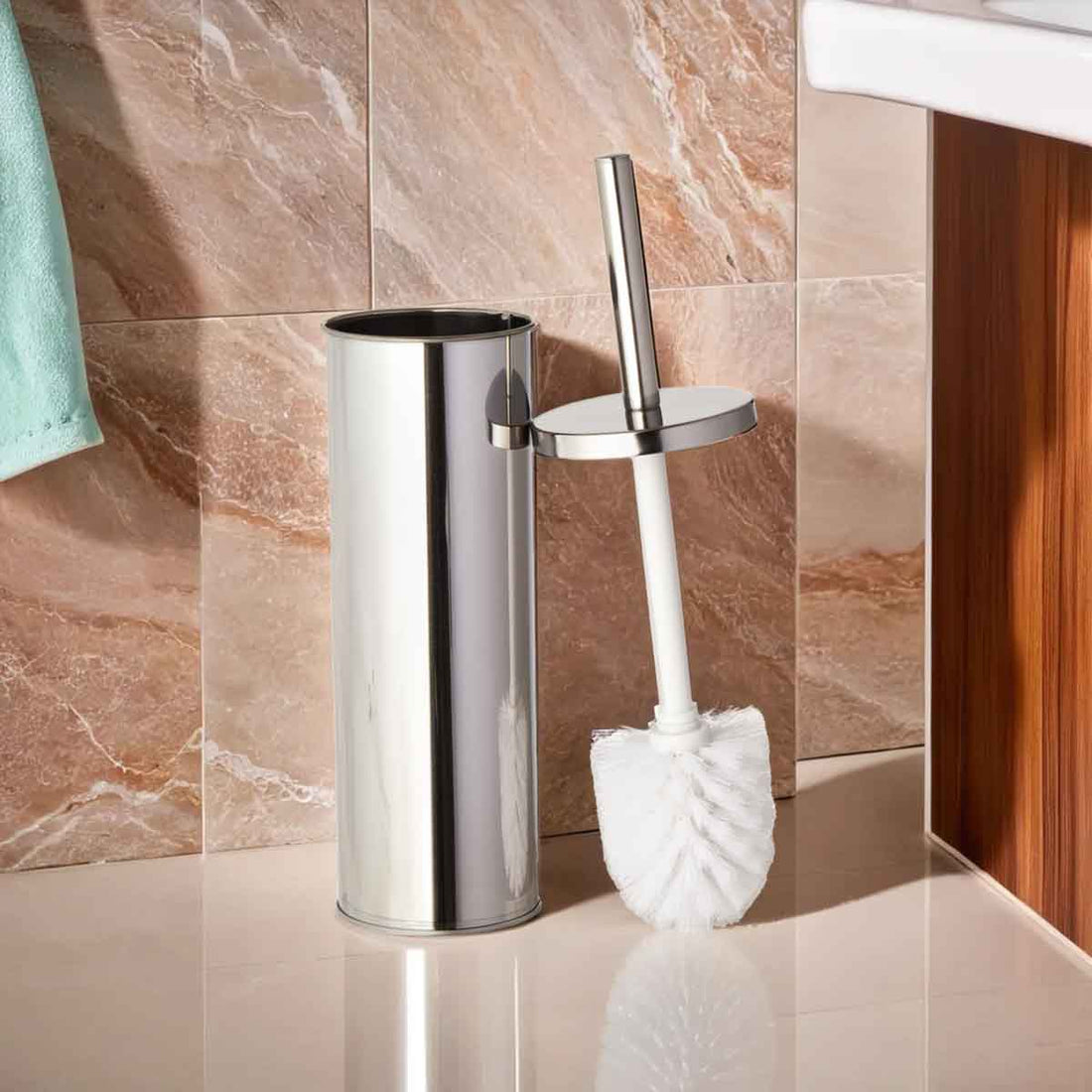 Indy Stainless Steel Toilet Brush And Holder