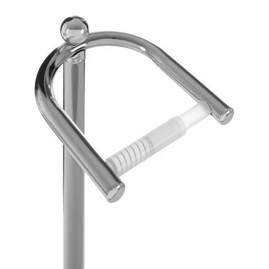 Chrome Bathroom Set Floor Standing Toilet Roll Holder