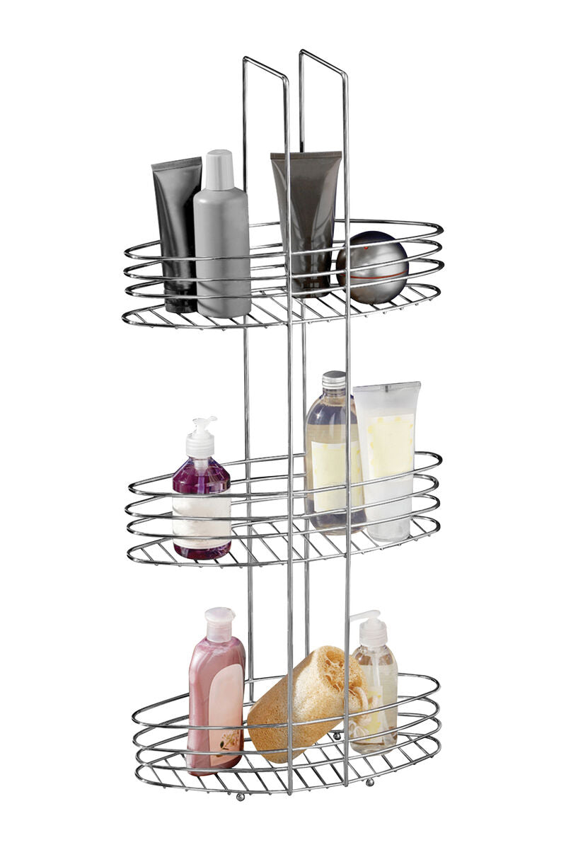 Dara 3 Tier Chrome Bathroom Organiser