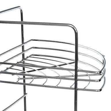 5 Tier Chrome Corner Storage Rack