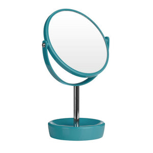Turquoise Plastic Table Mirror | Swivel
