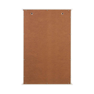 Shutter White Wood Wall Cabinet