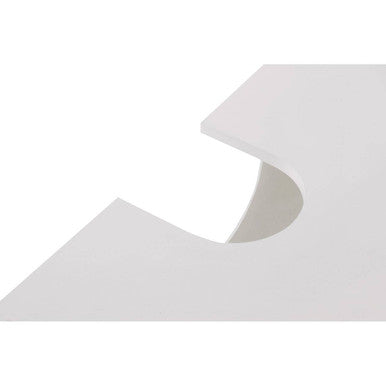 Shutter White Wood Under Sink Bathroom Cabinet - image 4