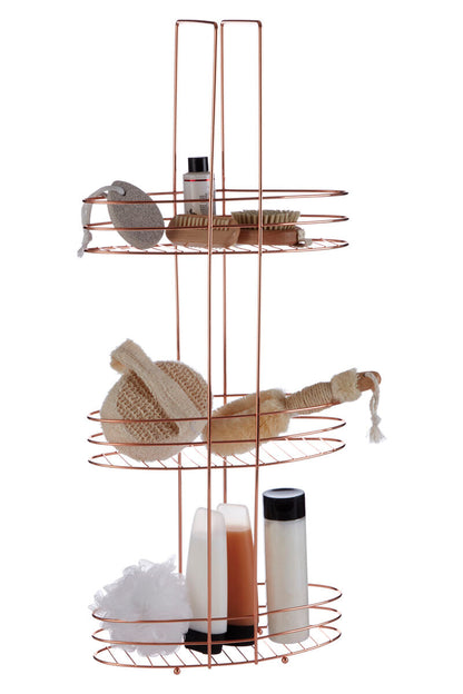 Dara 3 Tier Copper Plated Storage Rack