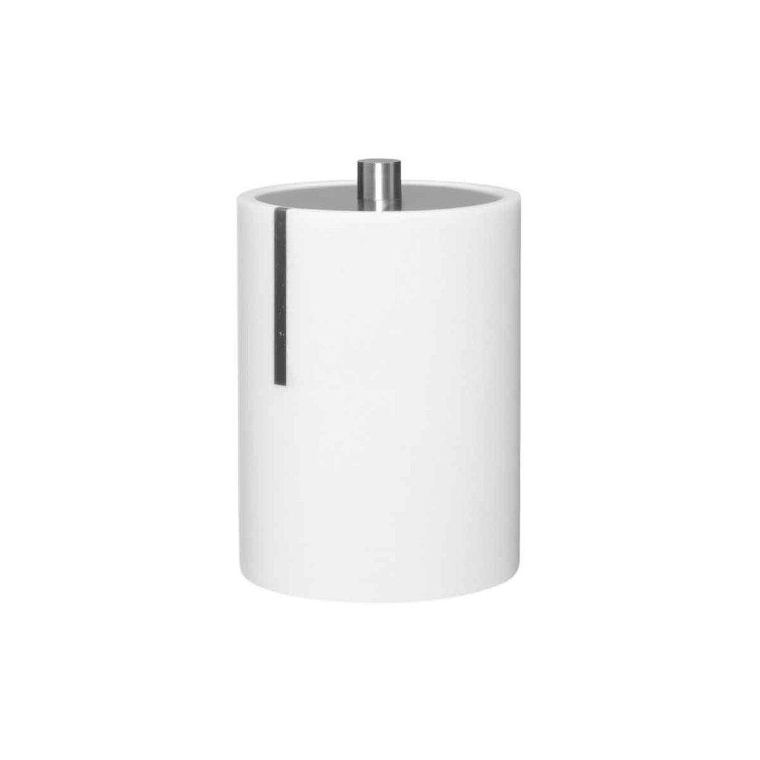 Linea White Cotton Bud Holder