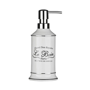 White Ceramic Lotion Dispenser | Le Bain