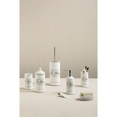 Le Bain White Ceramic Cotton Bud Storage Jar - image 4