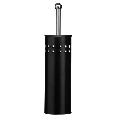 Indy Matt Black Square Design Toilet Brush Holder