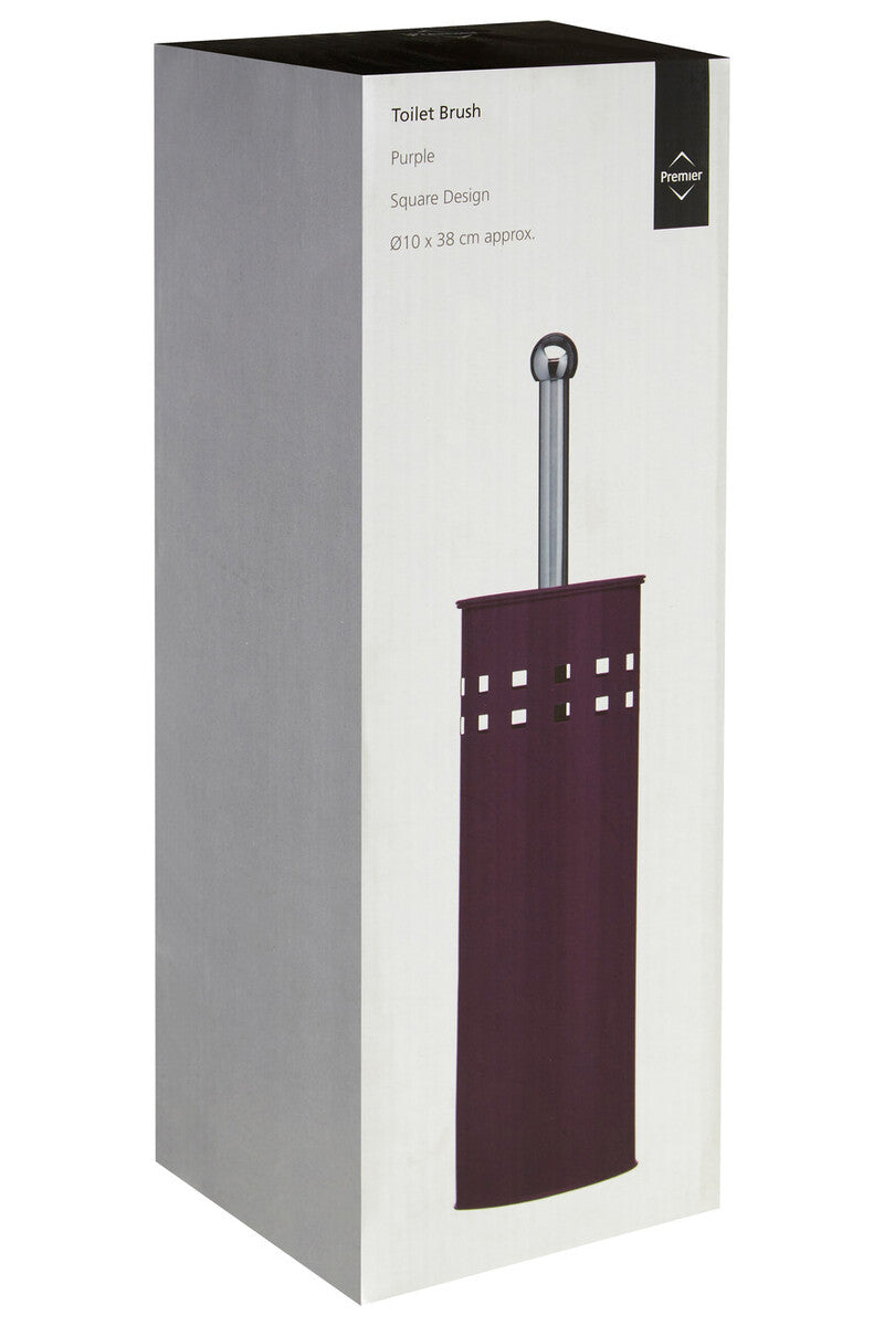 Indy Purple Toilet Brush with Holder