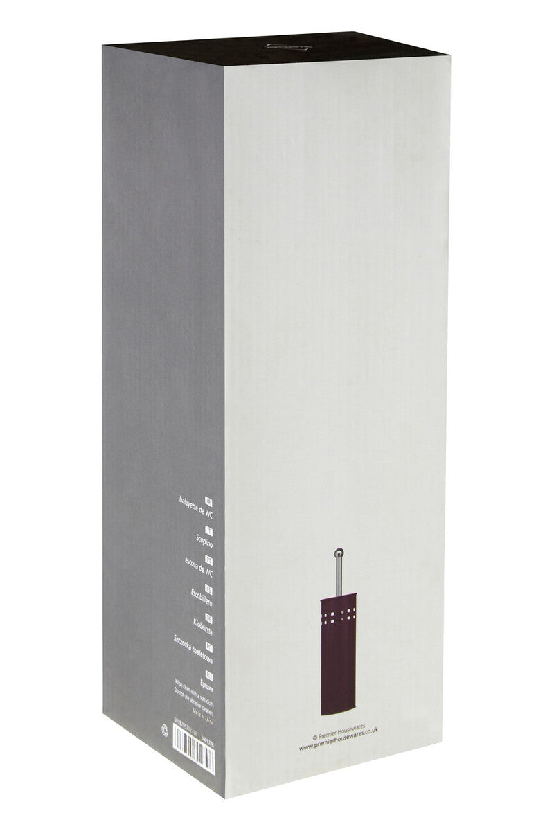 Indy Purple Toilet Brush with Holder