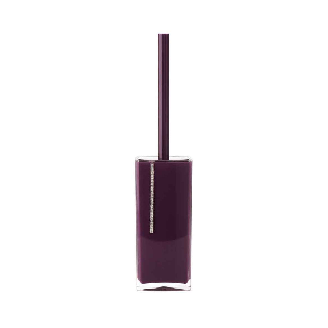Ando Purple Acrylic And Crystal Toilet Brush