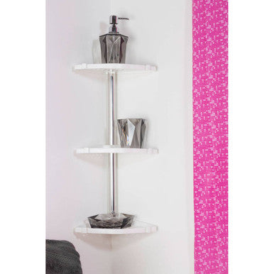 Bathe Ps Wall Mountable Corner Shelf Unit