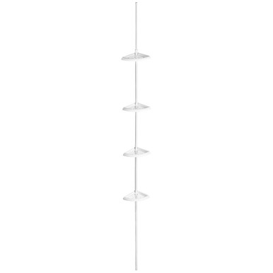 Linnea White Ps 4 Tier Corner Shelf Unit