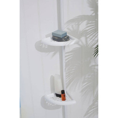 Linnea White Ps 4 Tier Corner Shelf Unit