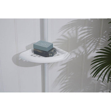 Linnea White Ps 4 Tier Corner Shelf Unit