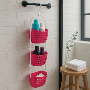 3 Tier Hot Pink Shower Caddy | Dara
