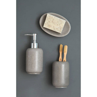 Canyon Grey Stone Toothbrush Holder