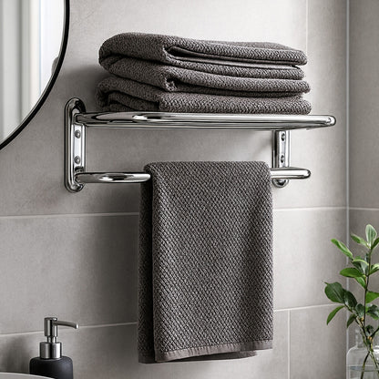 Dara Chrome Finish Wall Mountable Towel Shelf