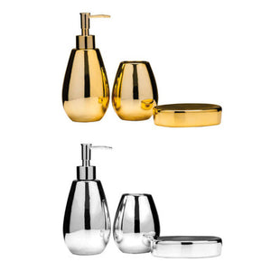 Magpie Dolomite Gold 3Pc Bathroom Set