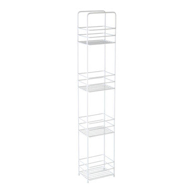 Dara Four Tier White Rectangular Storage Caddy